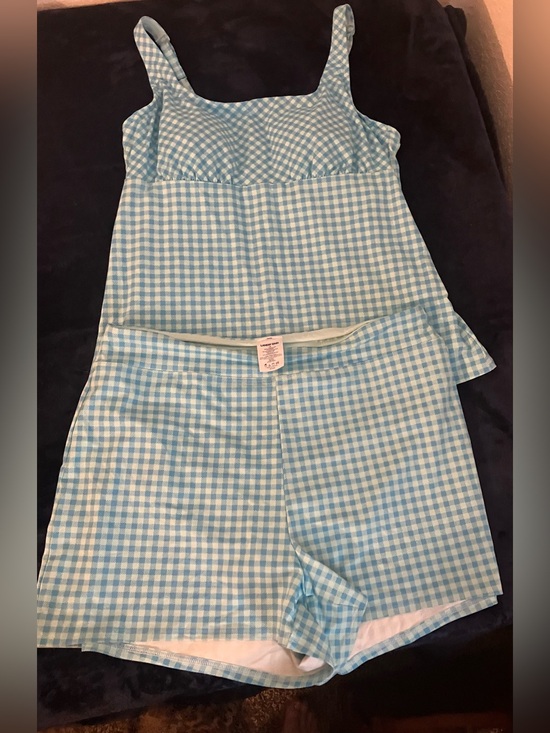 Lands' End Other - Lands End Blue Gingham Tankini Size 14